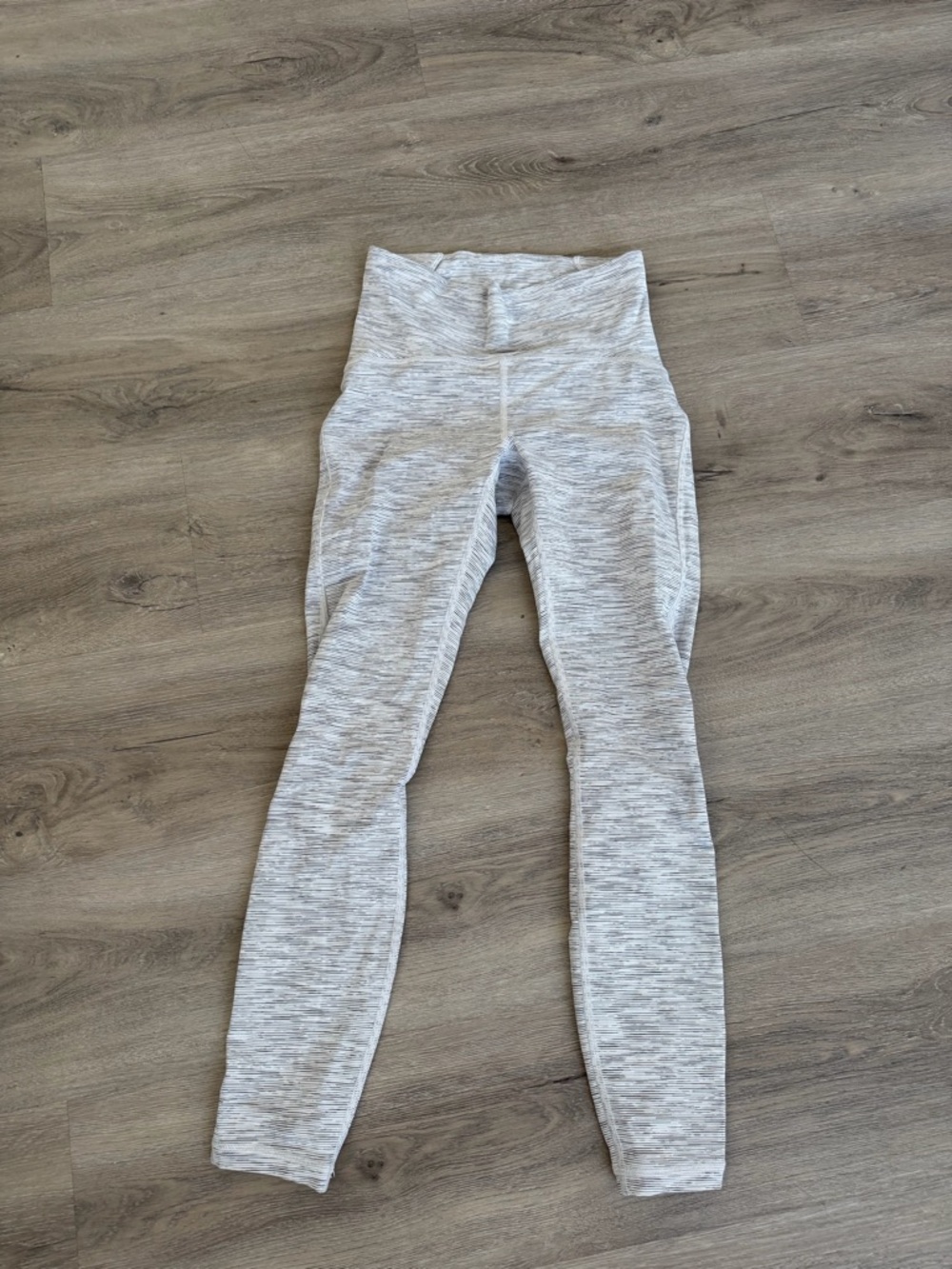 lululemon athletica womans Light Gray Marled High-Waist Leggings